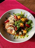 Grillowany kurczak z gnocchi, pomidorkami koktajlowymi i cukinią Elbląg