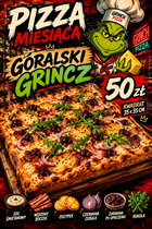 PIZZA miesiąca w kształcie kwadratu 35cm X 35cm Elbląg